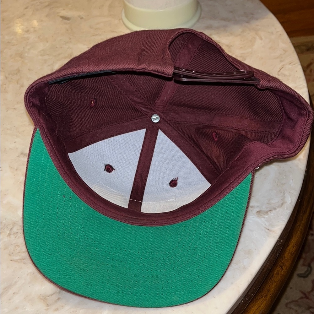 Maroon Feuling Cap With Usa Flag Patch - image 5